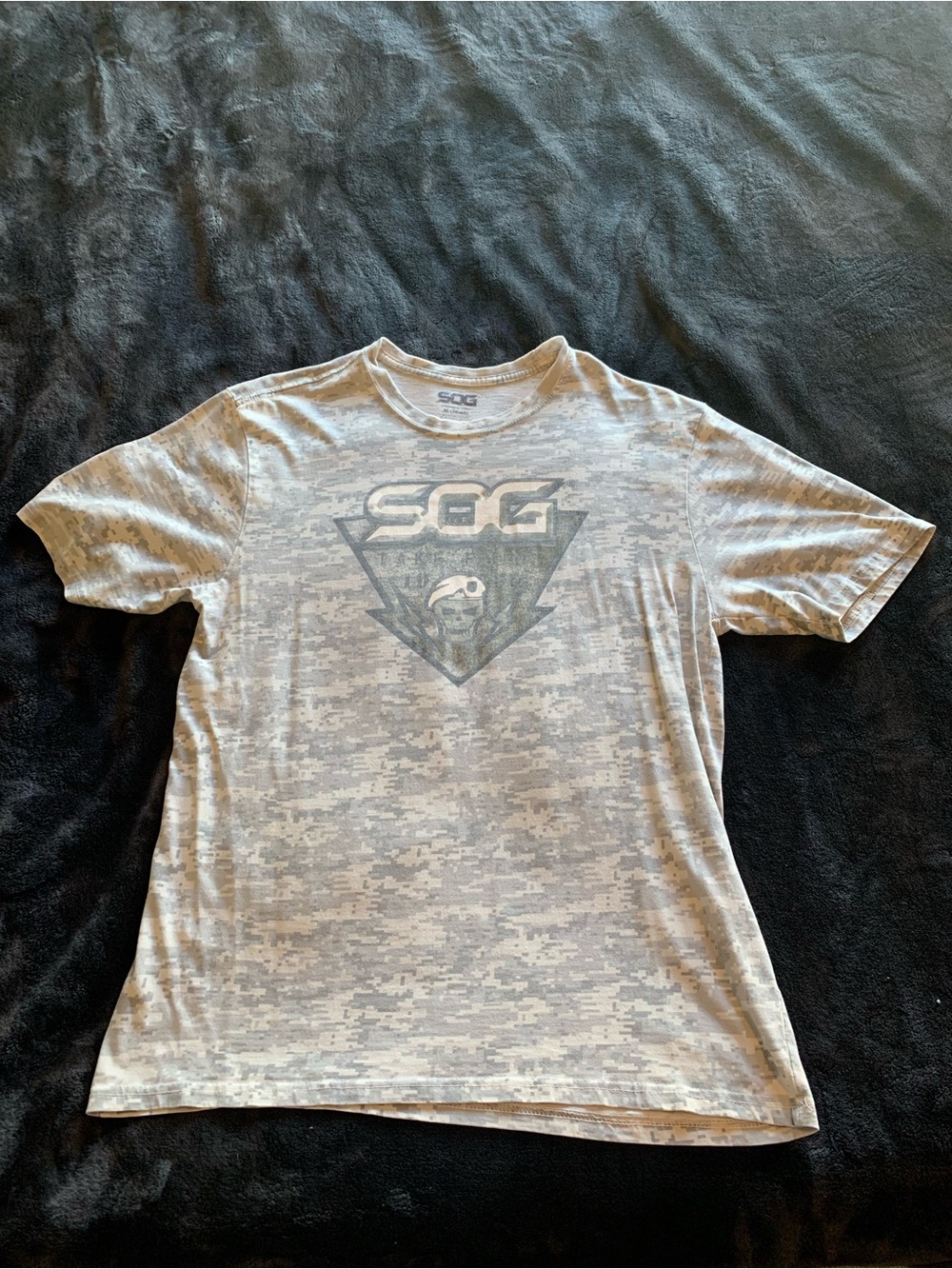 SOG Short Sleeve Logo Tee - Light Gray Camo